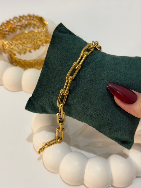 Gold Link Bracelet