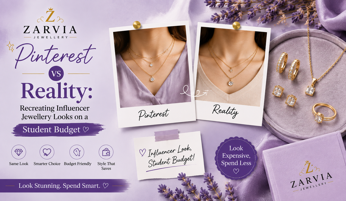 Influencer-inspired jewellery styled on a student budget