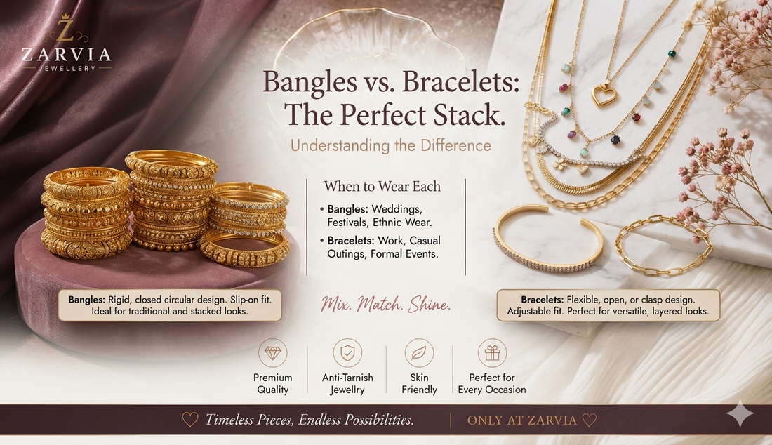 Bangles vs Bracelets: What's the Difference and When to Wear Each