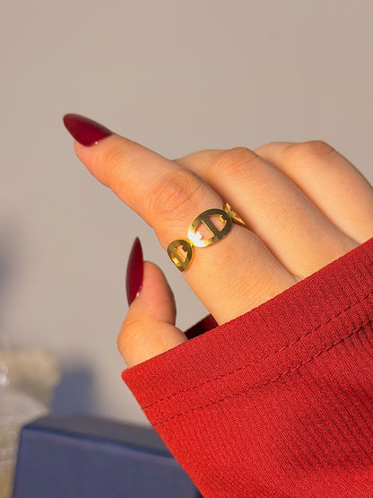 Minimal Gold Open Ring - Elegant Everyday Jewelry