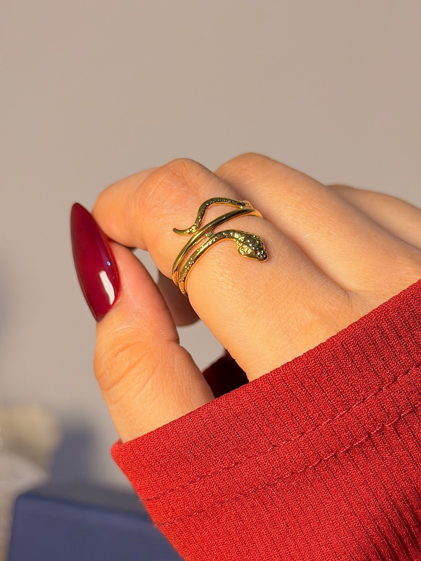 Minimal Snake Ring - Everyday Essential