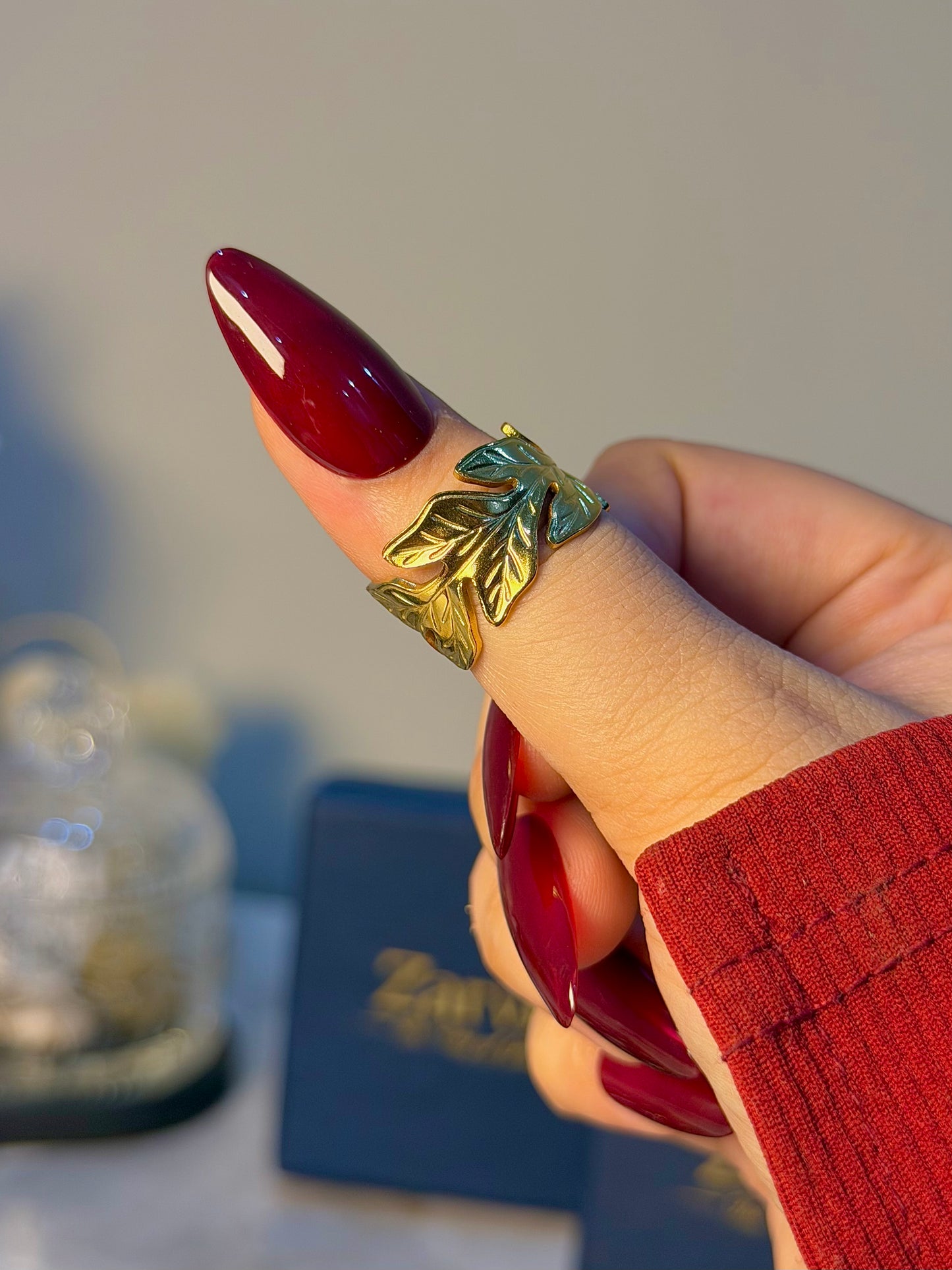 Botanical Wrap Gold Ring for Women