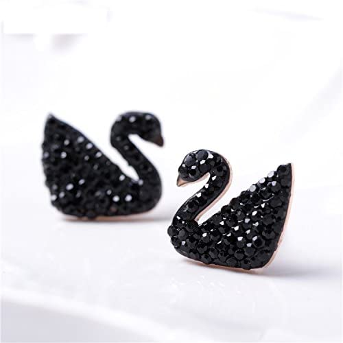 Swan Crystal Stud Earrings