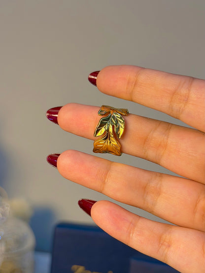 Botanical Wrap Gold Ring for Women