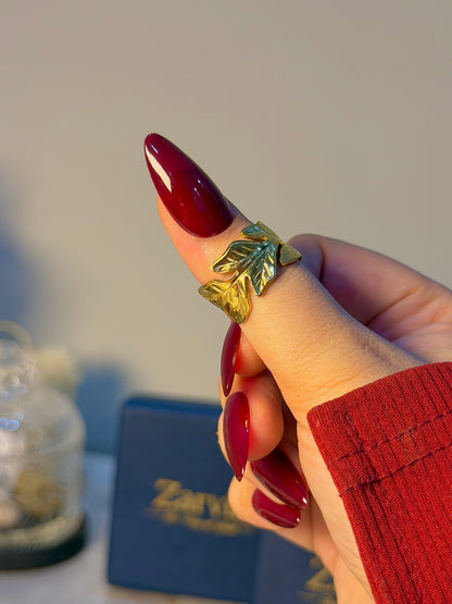 Botanical Wrap Gold Ring for Women