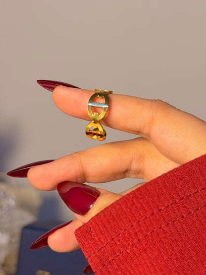Minimal Gold Open Ring - Elegant Everyday Jewelry