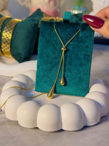 Adjustable Drop Tassel Necklace