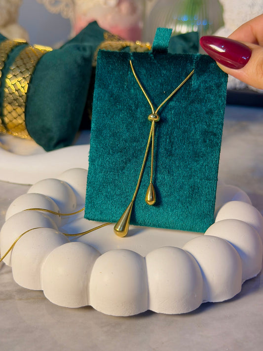 Adjustable Drop Tassel Necklace