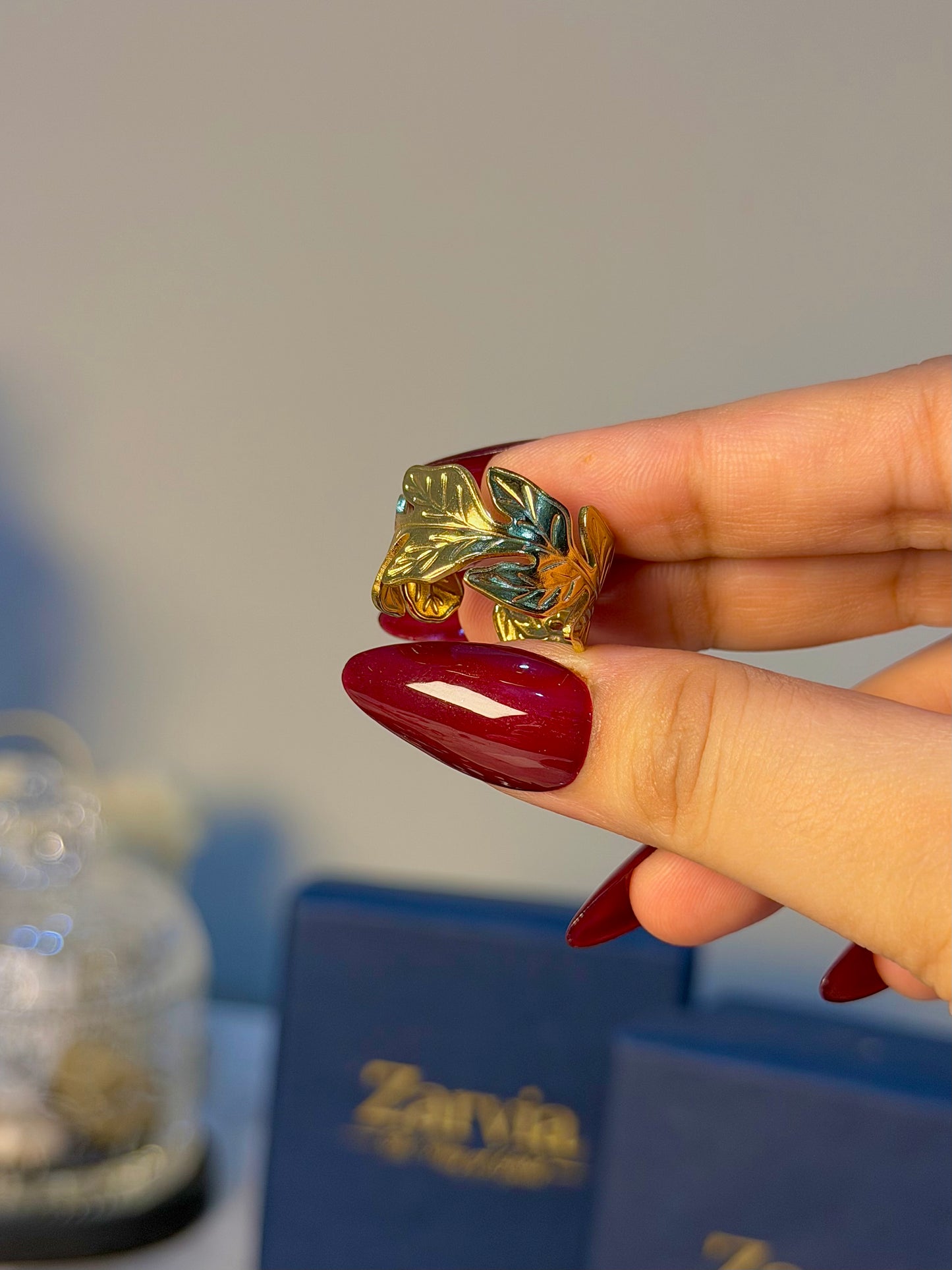 Botanical Wrap Gold Ring for Women