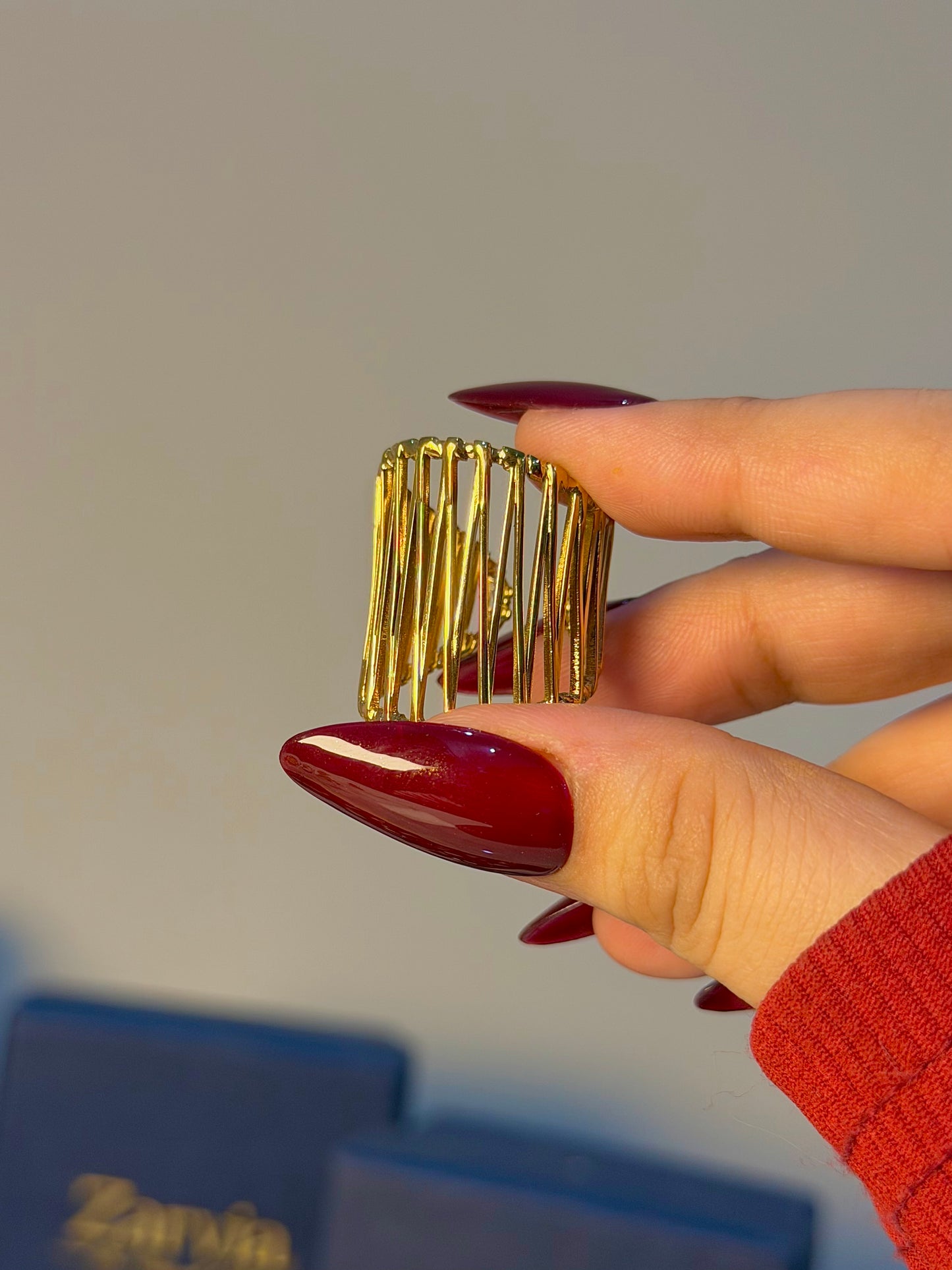 Linear Cuff Adjustable Stainless Steel Statement Ring – Gold
