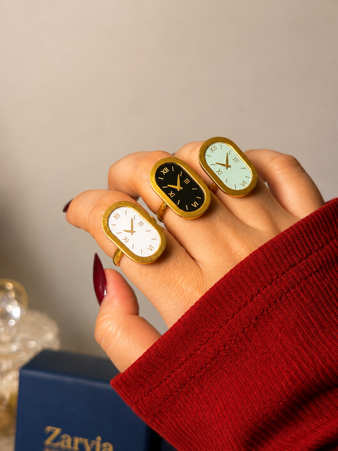 Aesthetic Watch Ring – Non-Functional Gold Fashion Ring