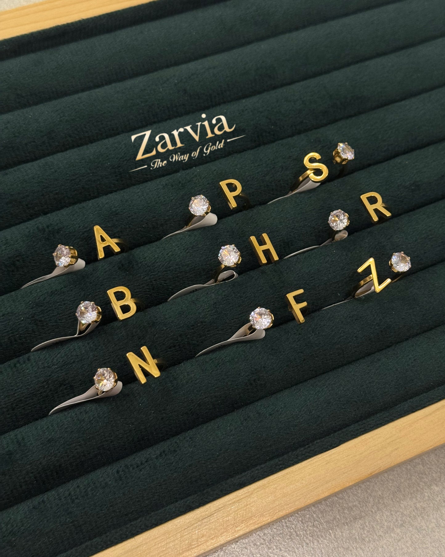 Elegant Letter Ring