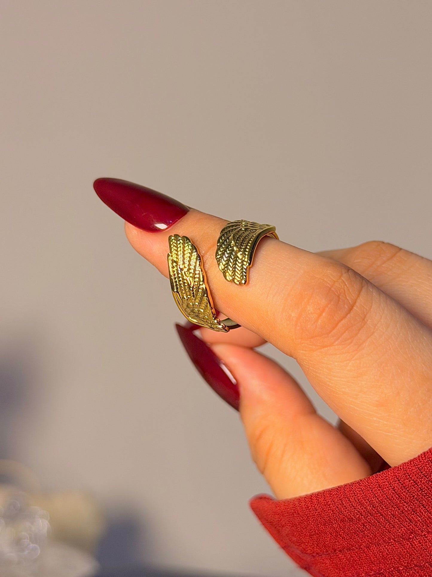 Boho Feather Wrap Ring - Adjustable Nature Inspired Band