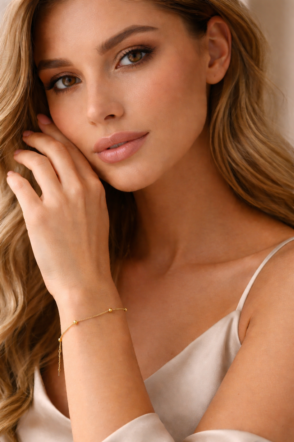 Elegant Gold Beaded Bracelet – Minimal Luxe Everyday Piece