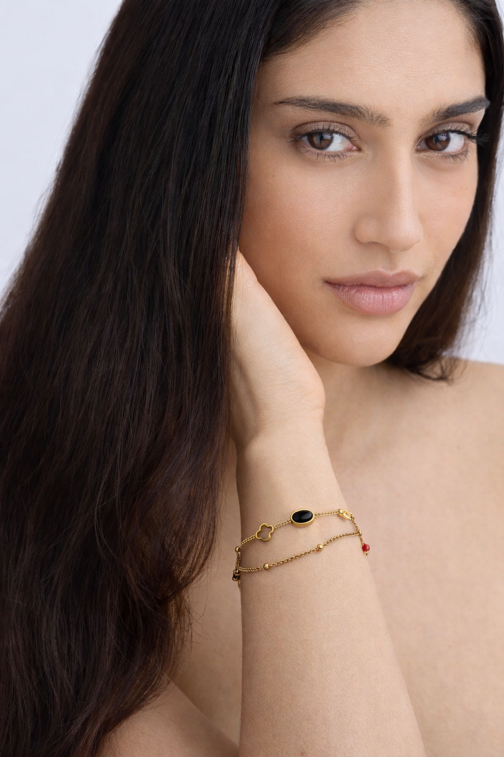 Clover Stone Bracelet