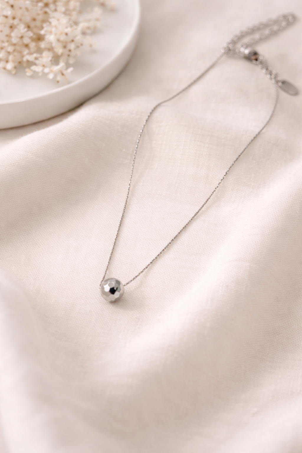 Timeless Silver Ball Necklace