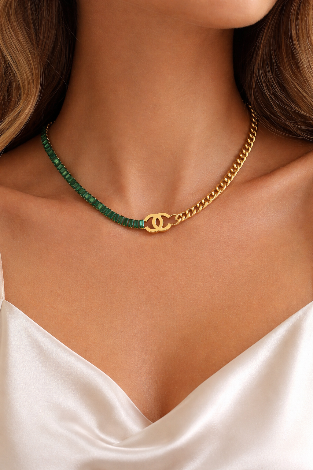 Stylish Stainless Steel Jewellery Set – Necklace, Bracelet & Ear Studs