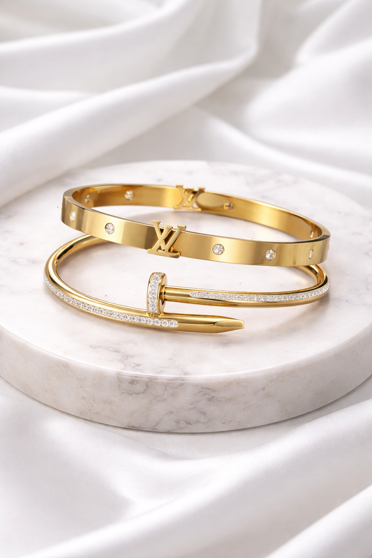 Everyday Luxe: LV & Nail Bangle Essentials