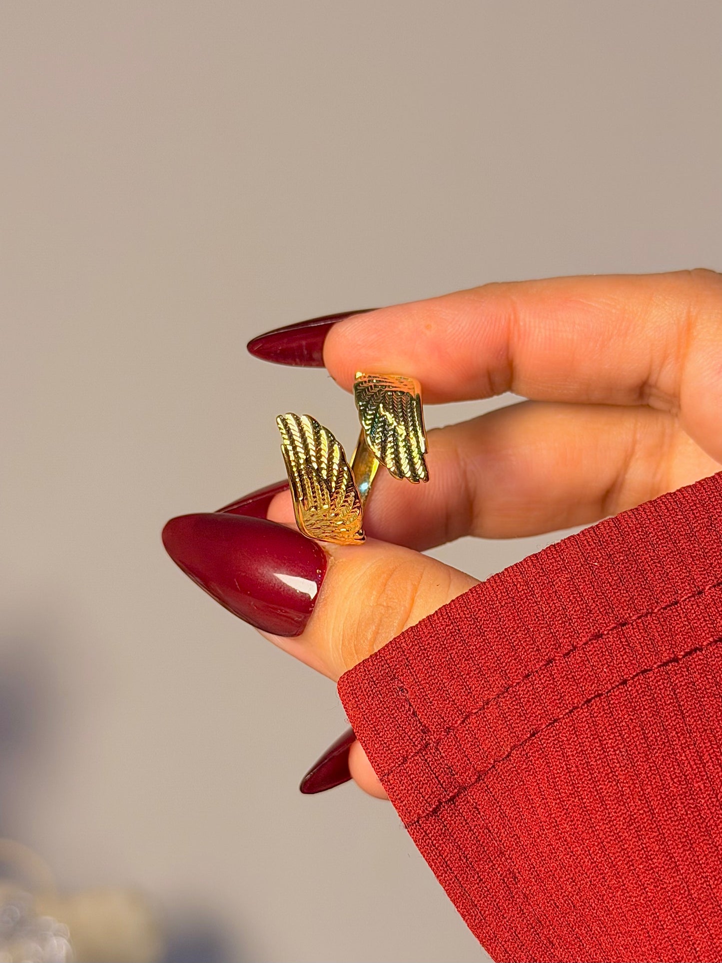 Boho Feather Wrap Ring - Adjustable Nature Inspired Band