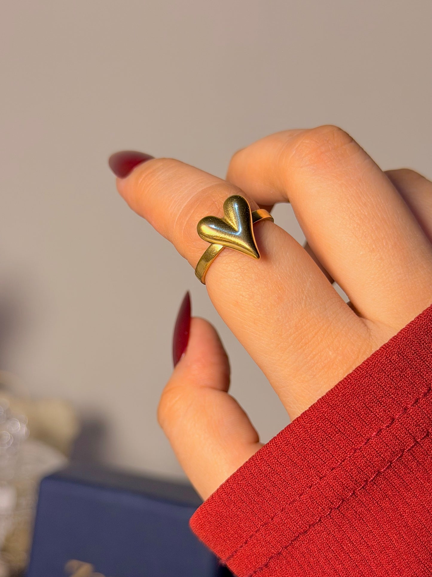 Puffy Heart Ring - Modern Love Design
