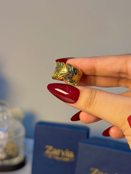 Botanical Wrap Gold Ring for Women