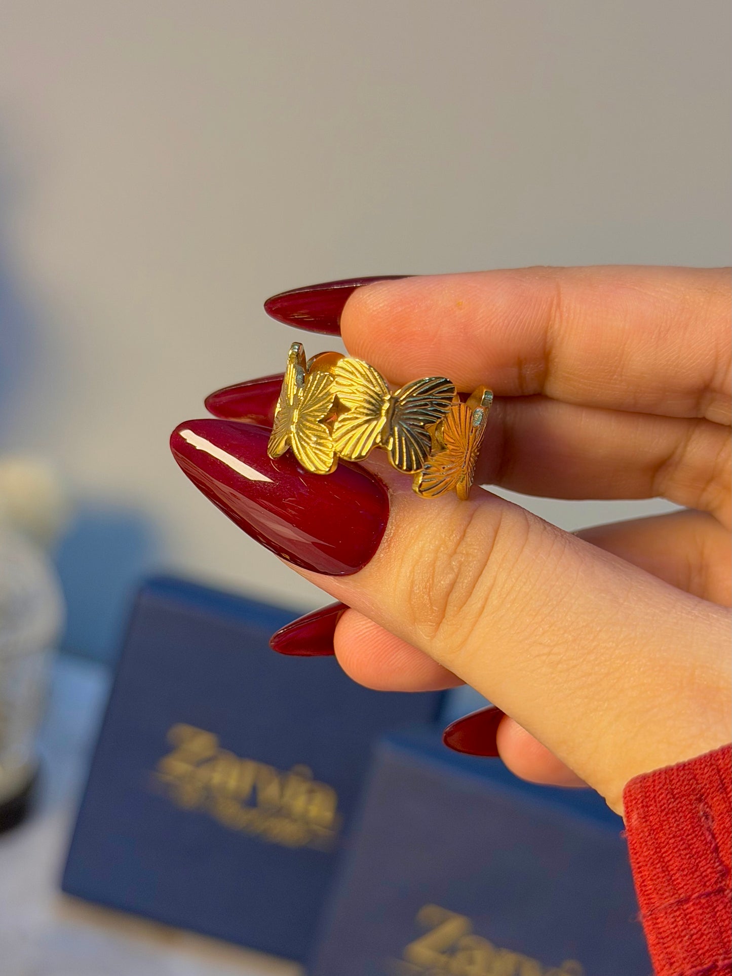 Butterfly Bloom Ring – Gold