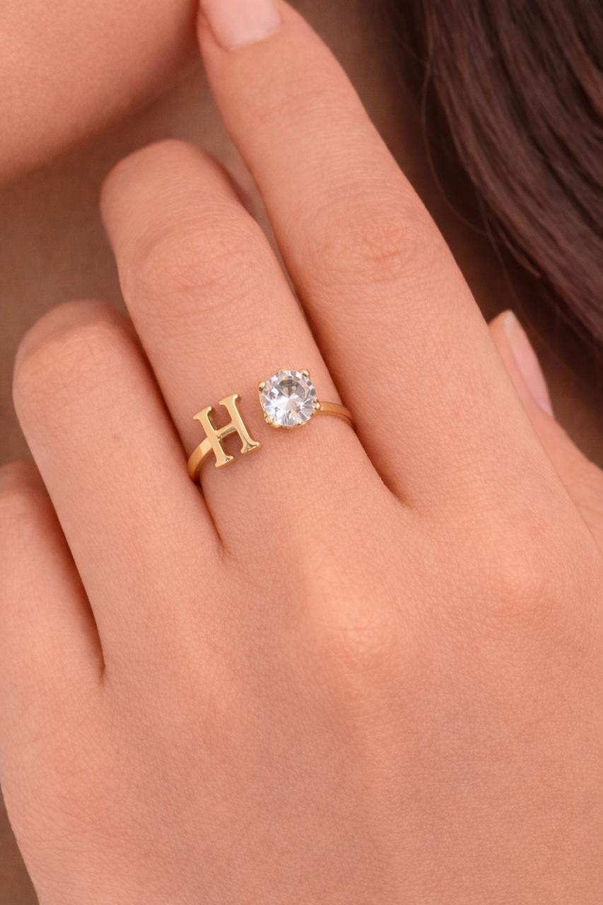 Elegant Letter Ring