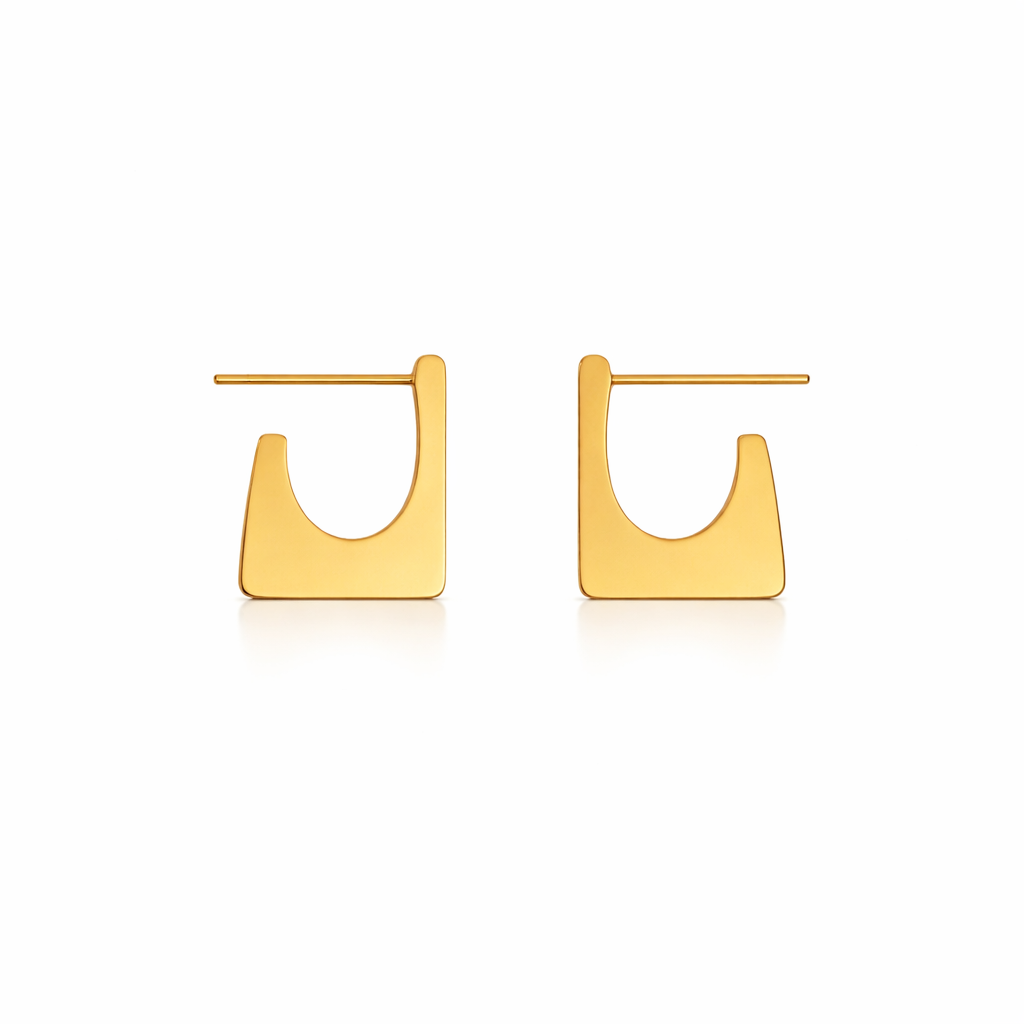 Classic Square Hoop Earrings