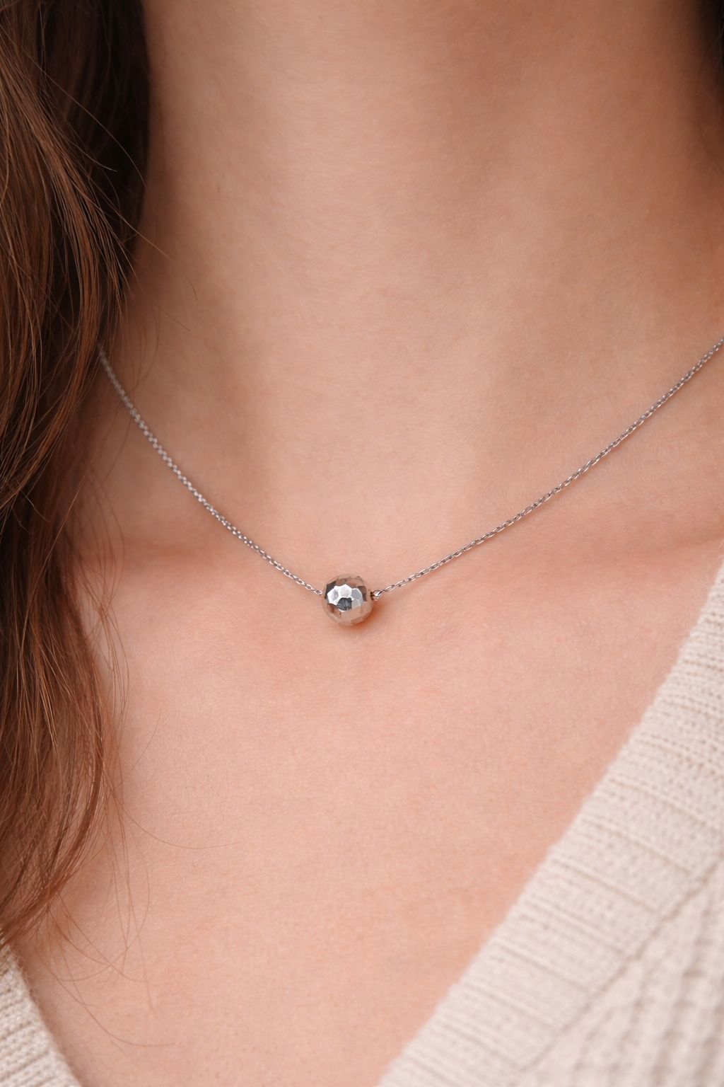 Timeless Silver Ball Necklace