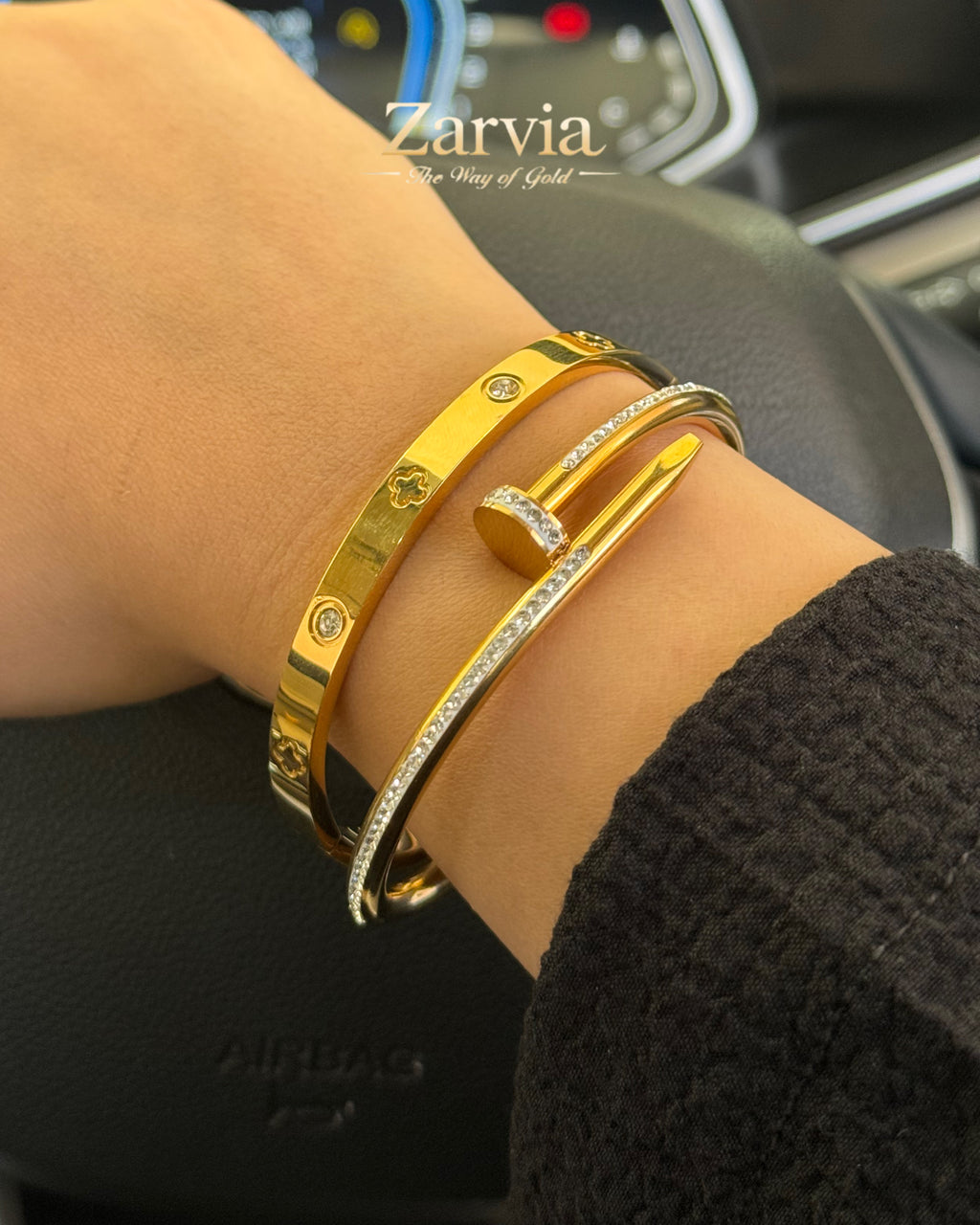 Nail Bangle Duo – Everyday Luxury