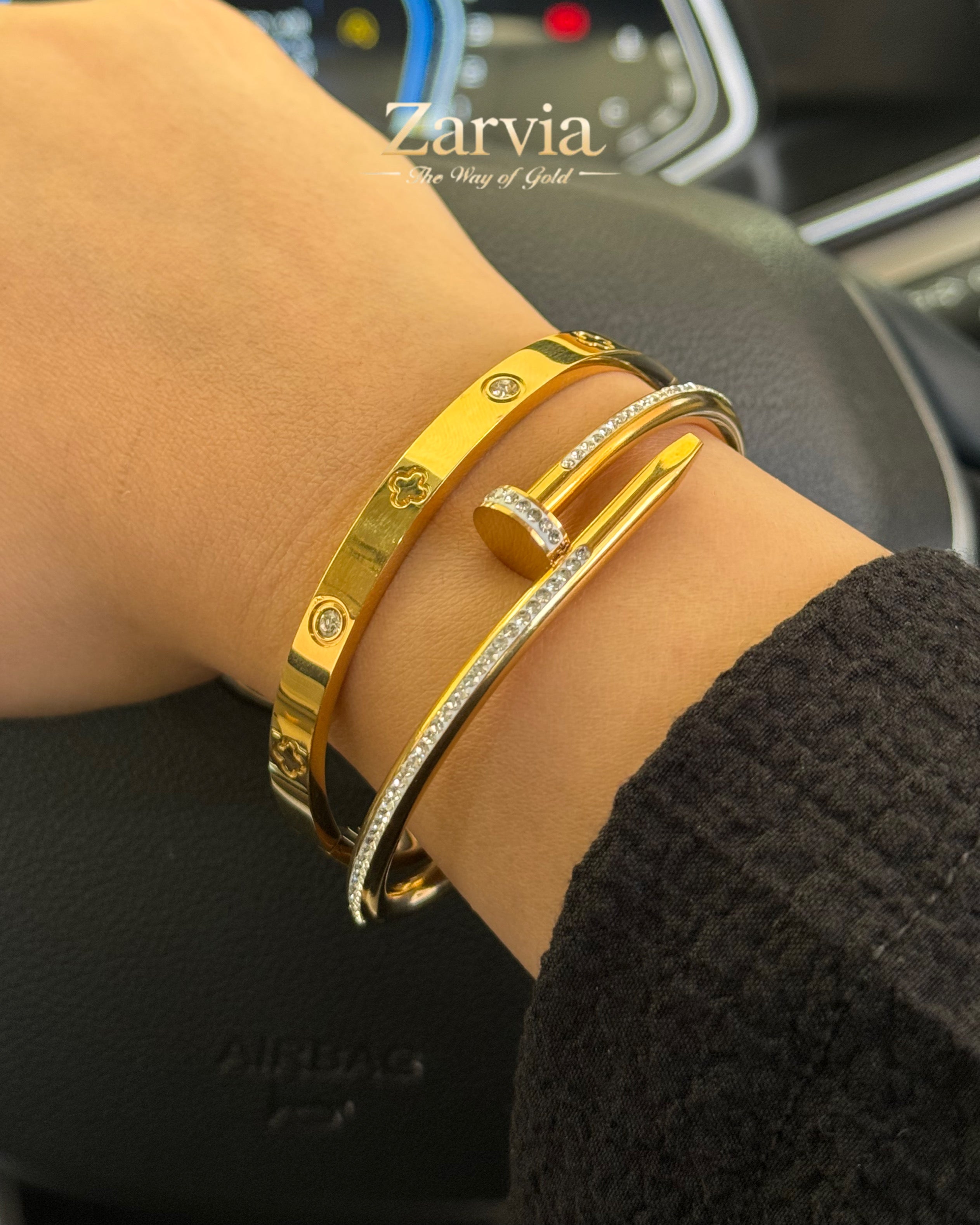 Nail Bangle Duo – Everyday Luxury