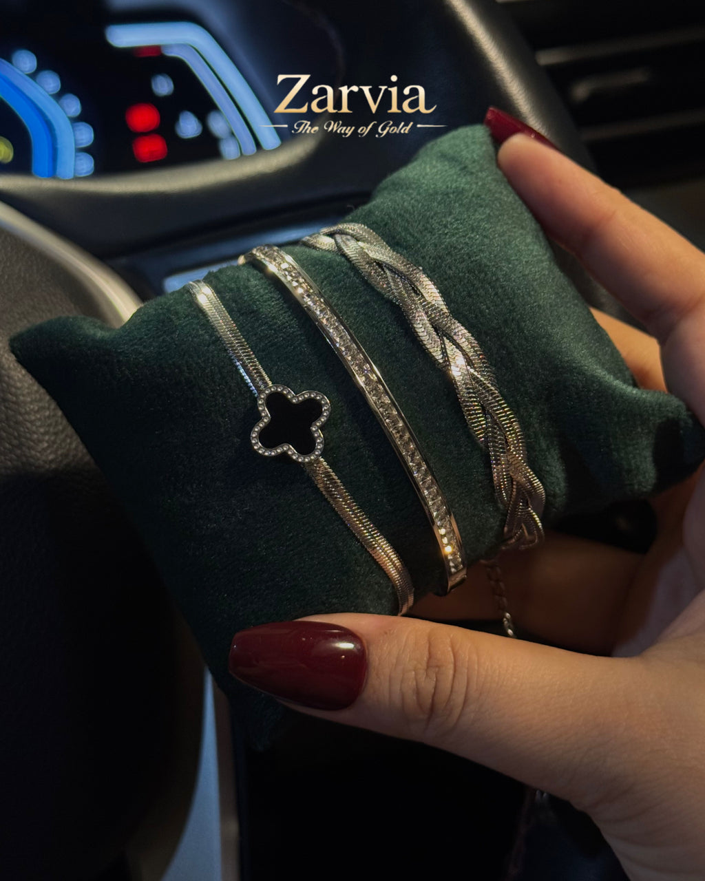 The Luxe Silver Trio: A Timeless Statement Set