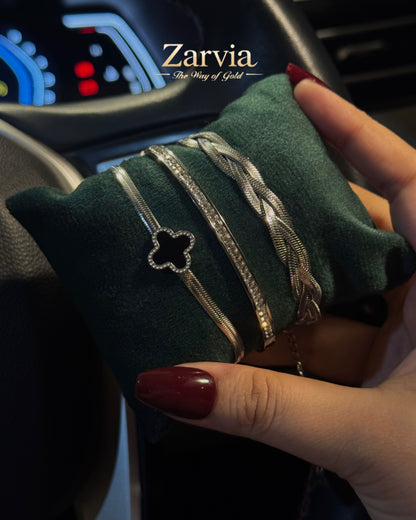 The Luxe Silver Trio: A Timeless Statement Set
