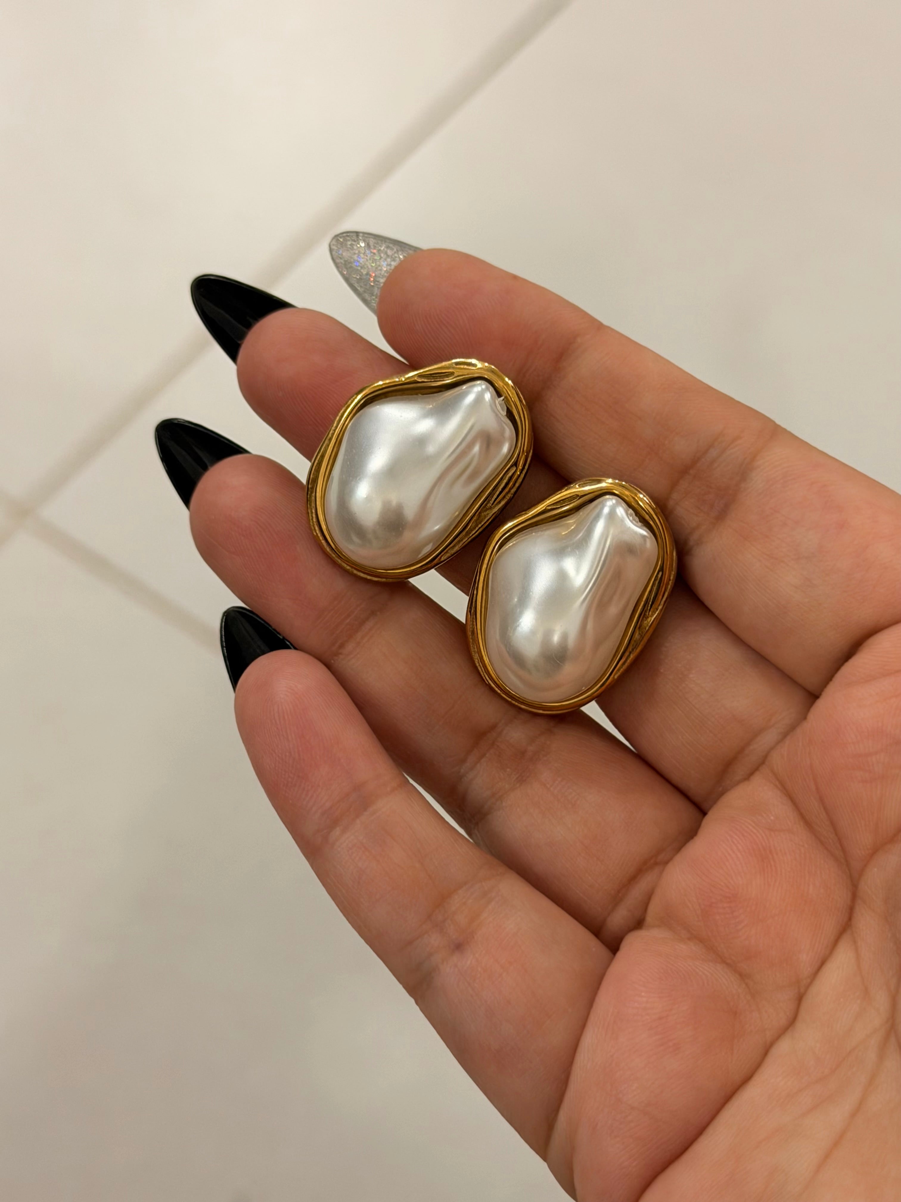 Elegant Pearl Drop Earrings
