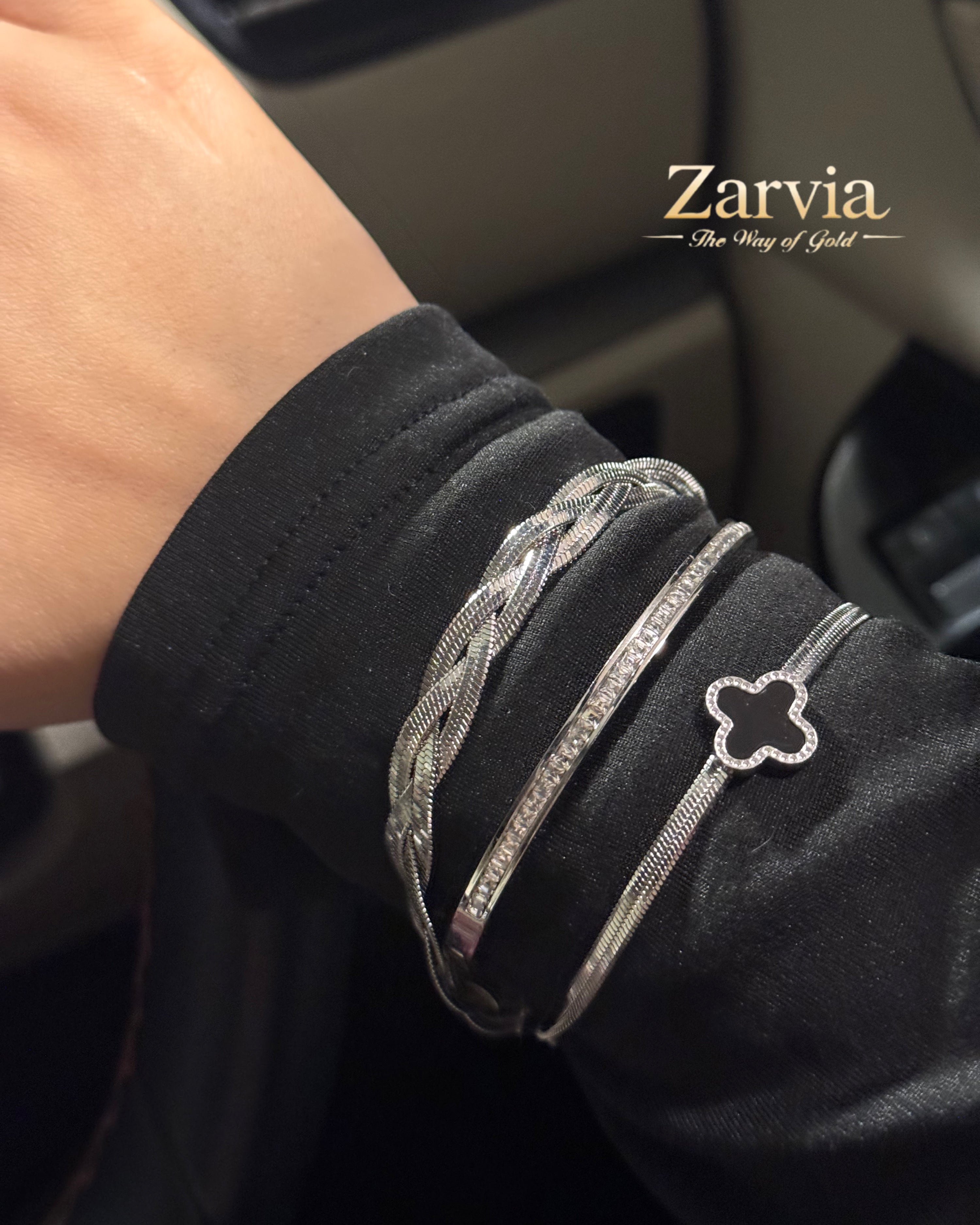 The Luxe Silver Trio: A Timeless Statement Set