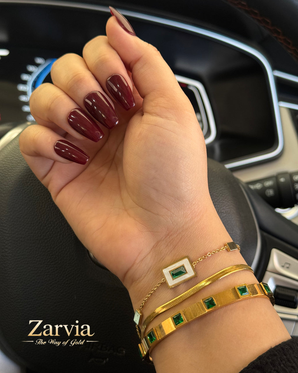 Sleek Snake Chain Bracelet with Layered Bangle Duo