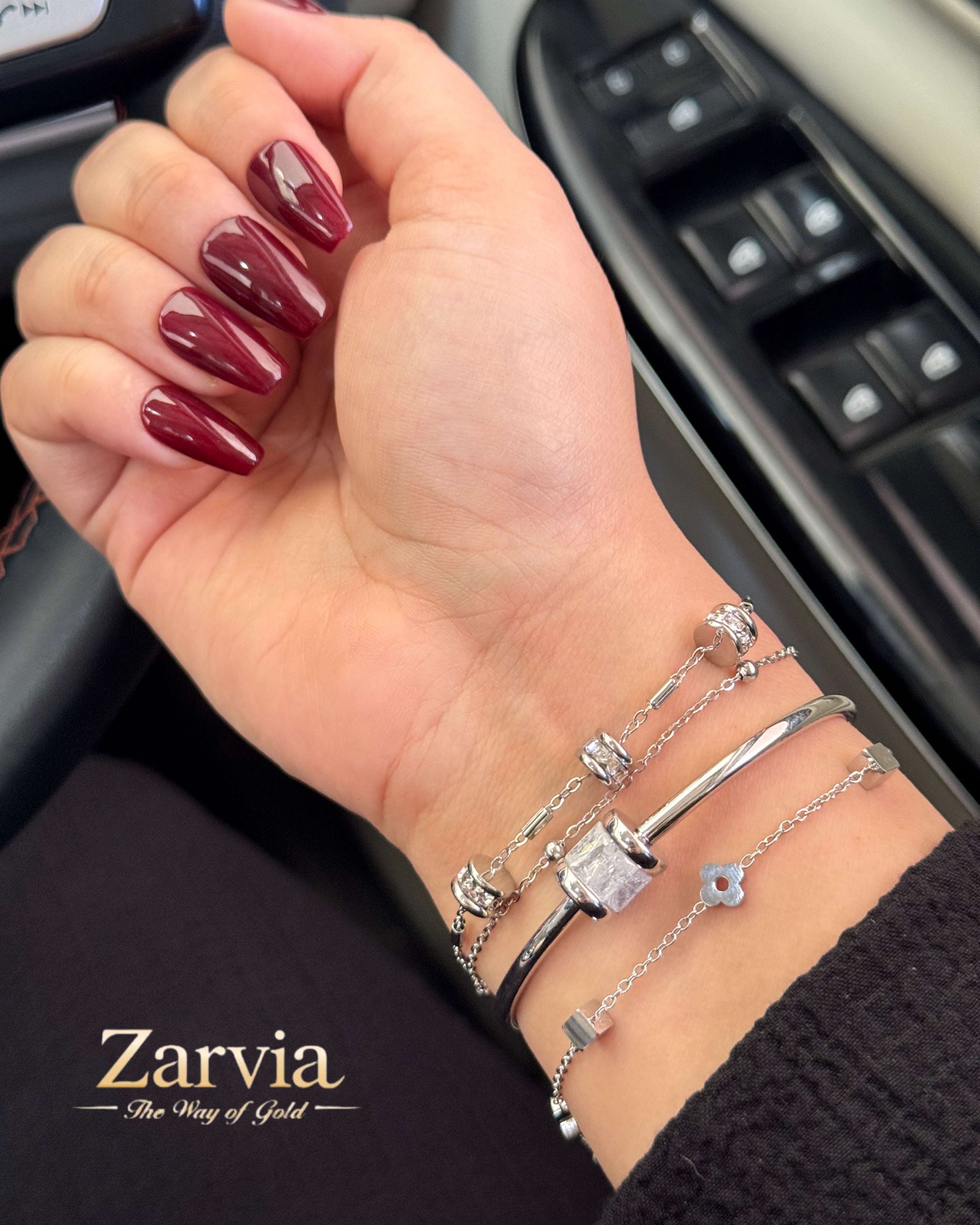 Elegant Silver and Crystal Bracelet Trio