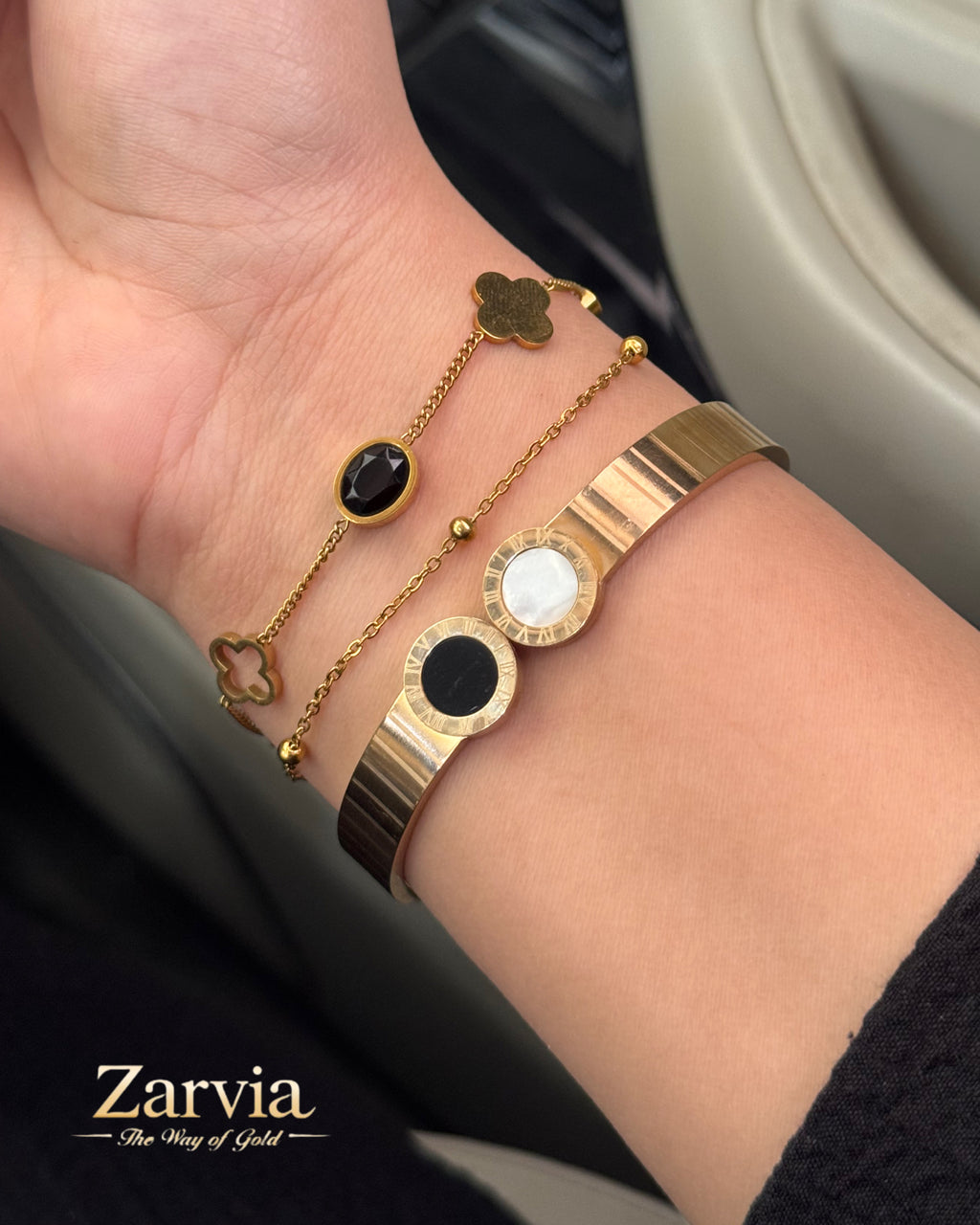 Luxurious Royal Clover Elegance Bracelet Set