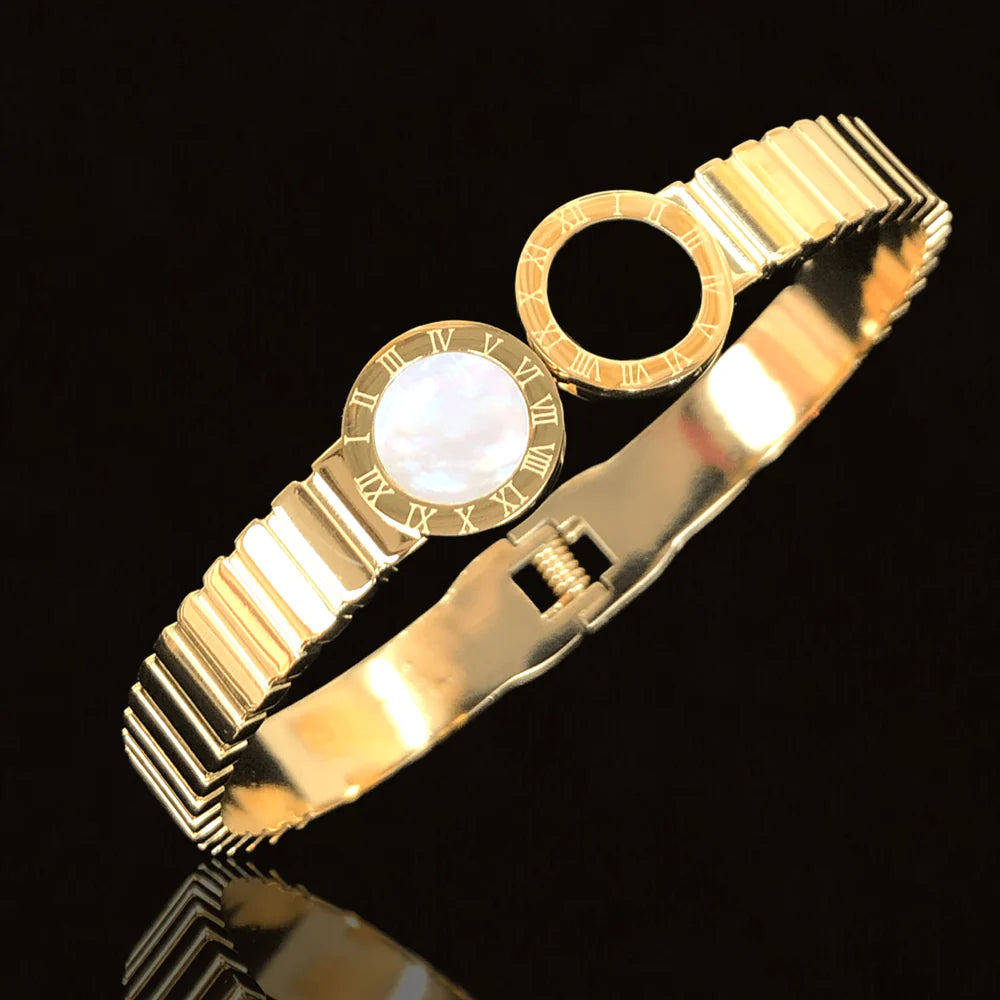 Roman Numeral Statement Bracelet