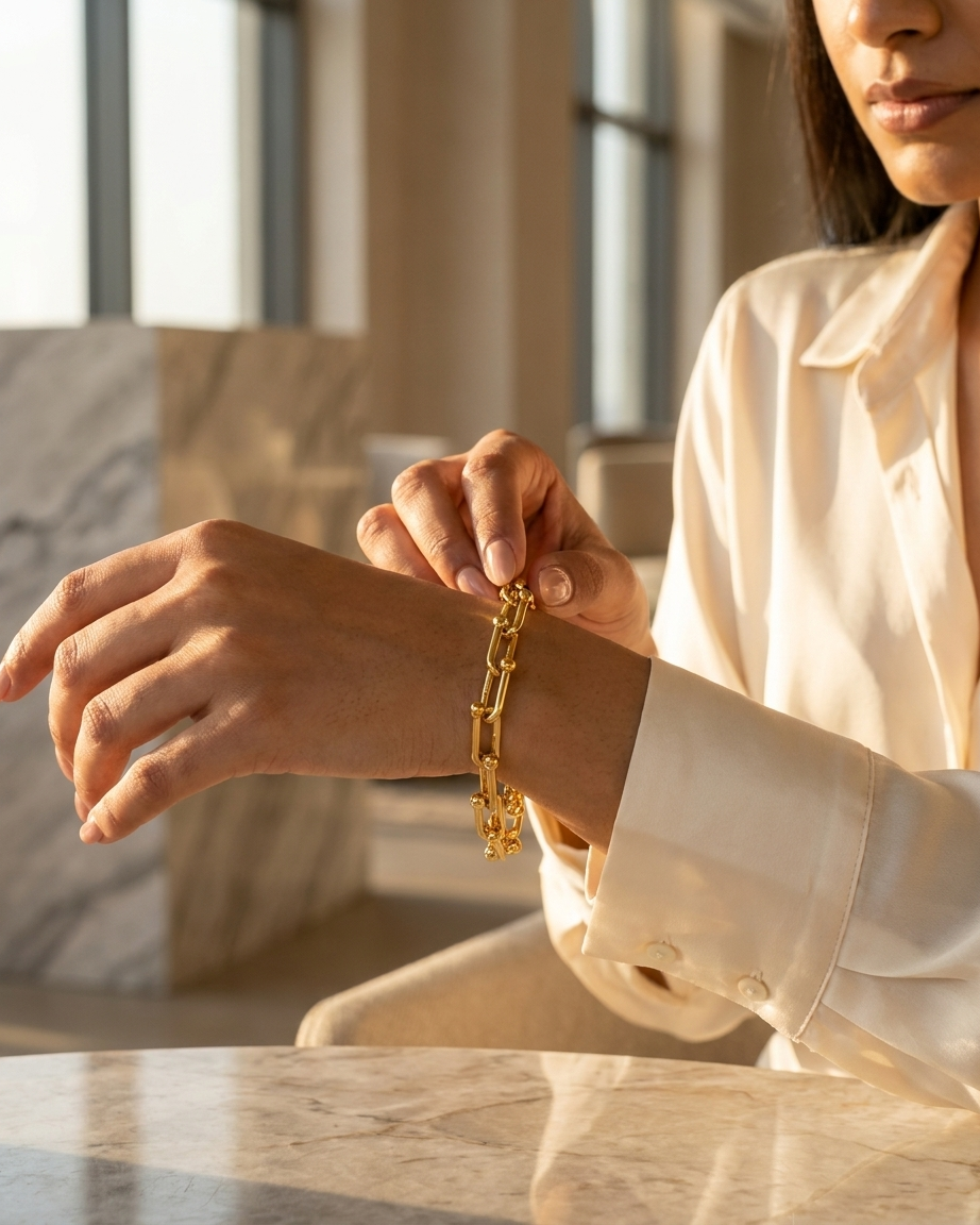 Gold Link Bracelet
