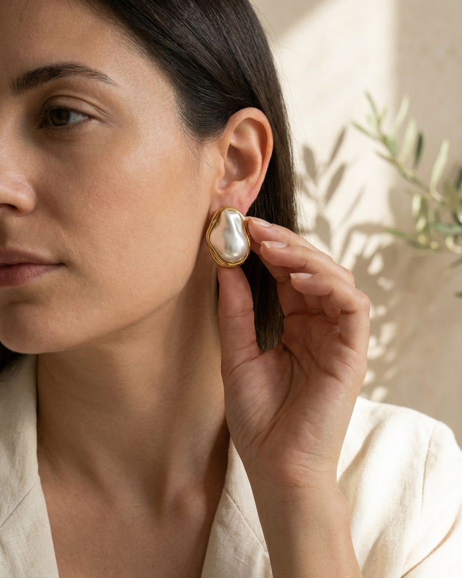 Elegant Pearl Drop Earrings